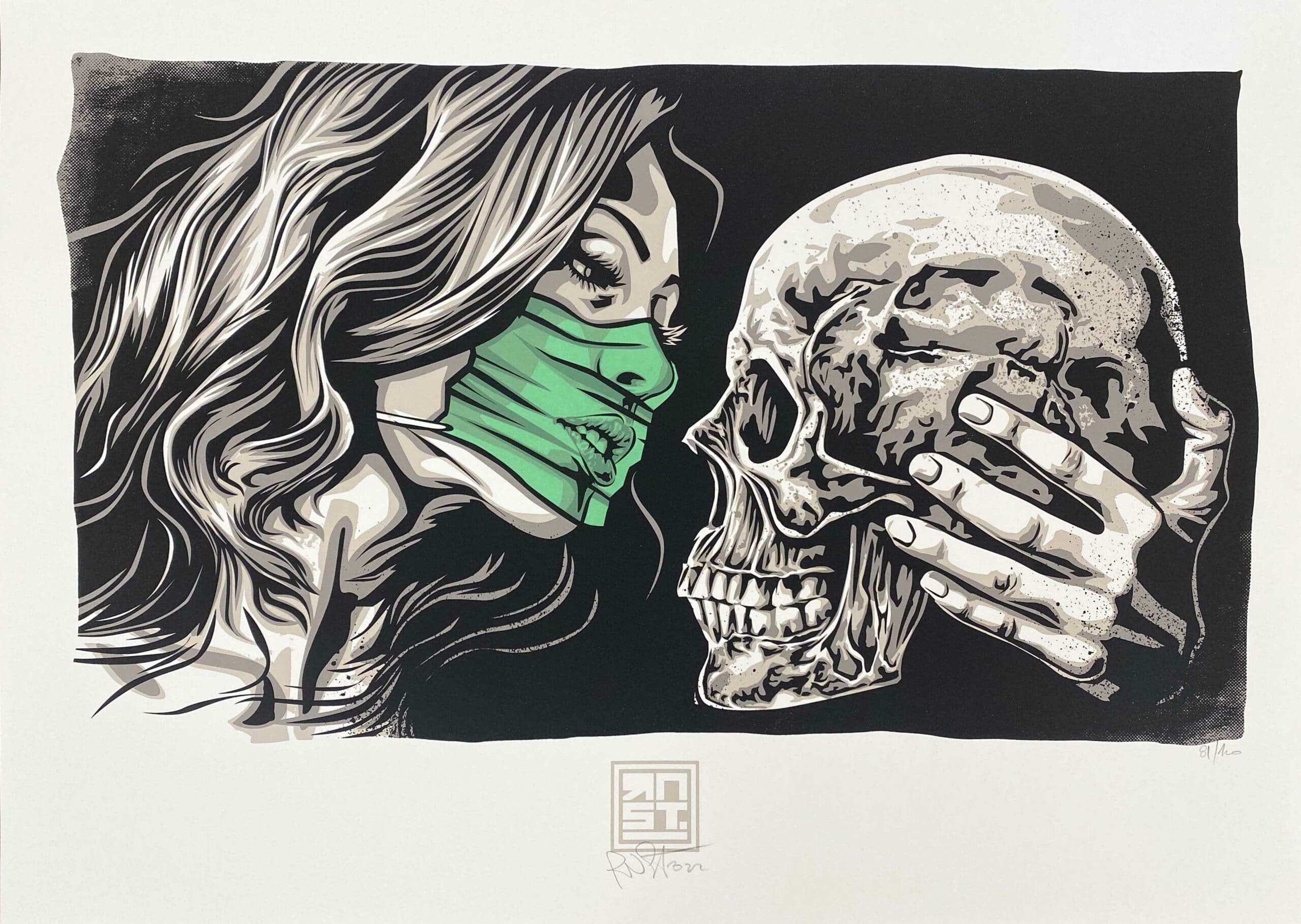 RNST <br> Sérigraphie  AMOUR AMOR