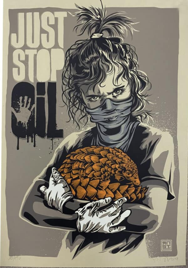 RNST <br> Sérigraphie - Just stop oil