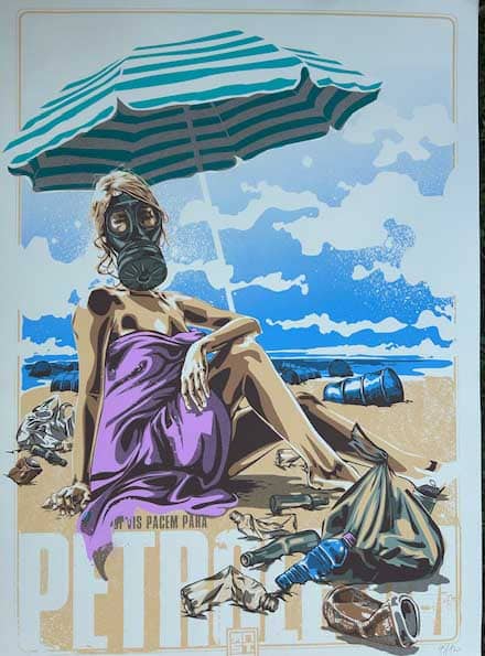 RNST <br> Sérigraphie Si Vis Pacem para Petroleum