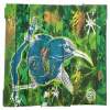Insolence Pochoirs et tampons Acrylique sur assemblage bois 60x78 2024