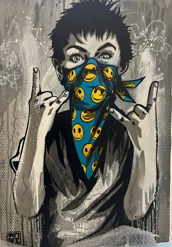 RNST <br> BLUE ACID LIFE (oeuvre originale)