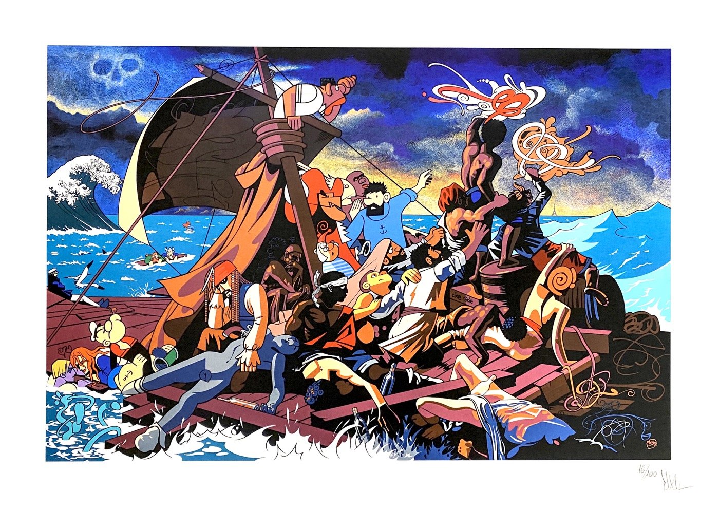 Paxal  Pascal Kauffmann <br> Le radeau de la Méduse, 2020