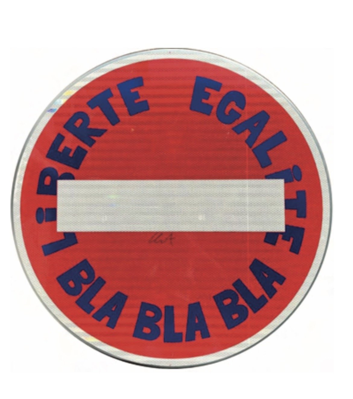Clet <br> Liberté bla bla bla , 2024