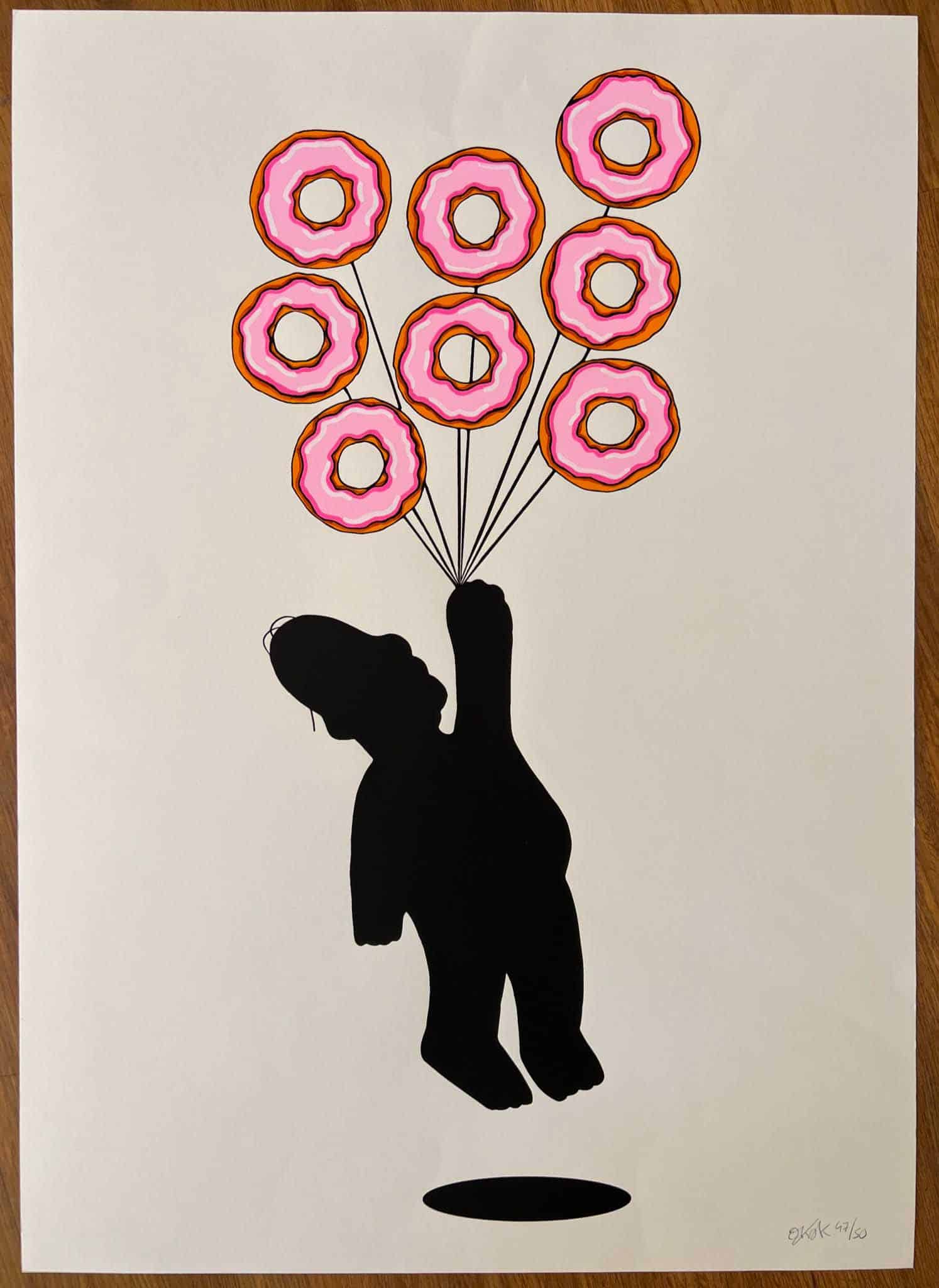OakOak  Donut balloon Homer