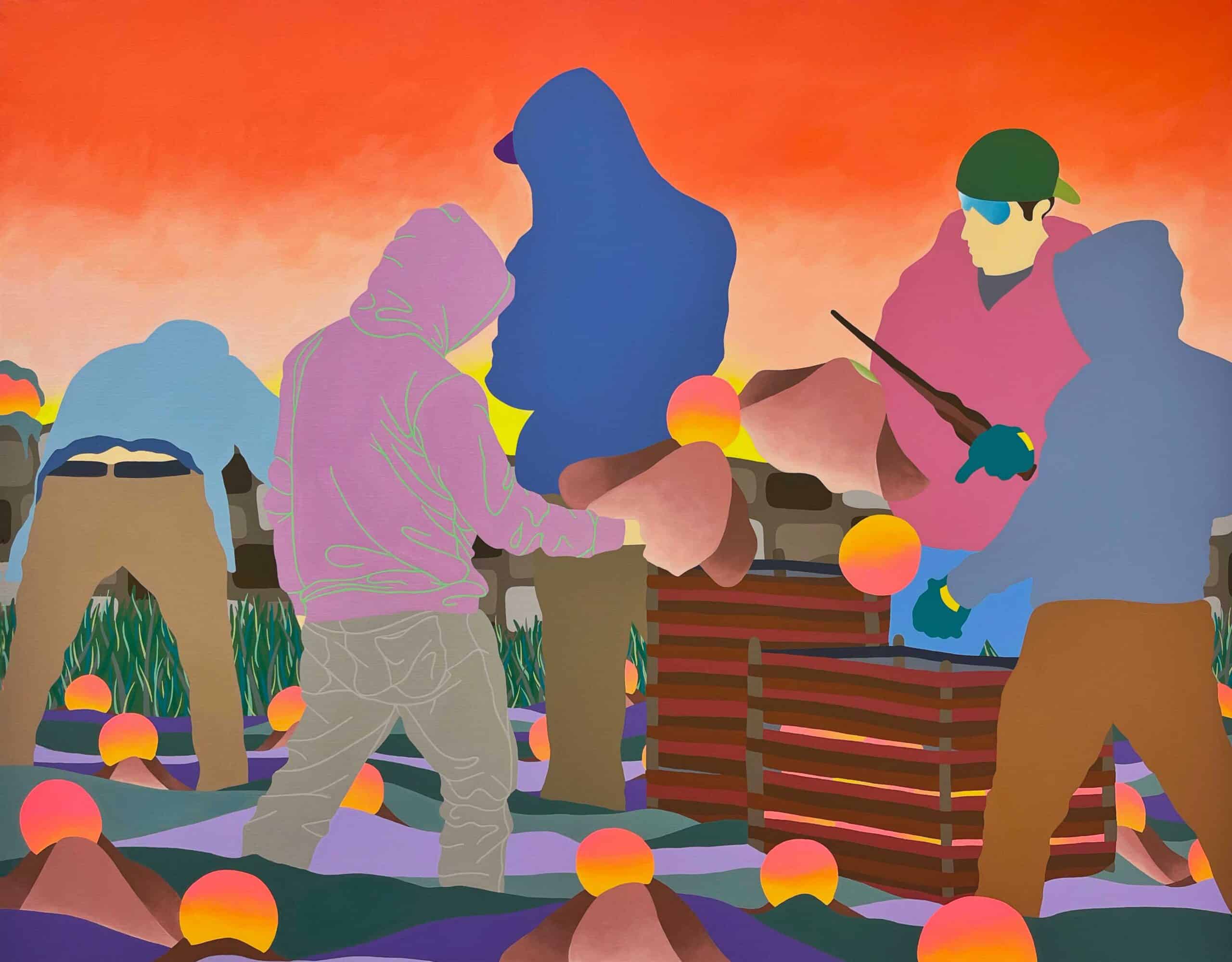 Thibault Laget Ro – 114×146 cm- Les boules cristal-5800€